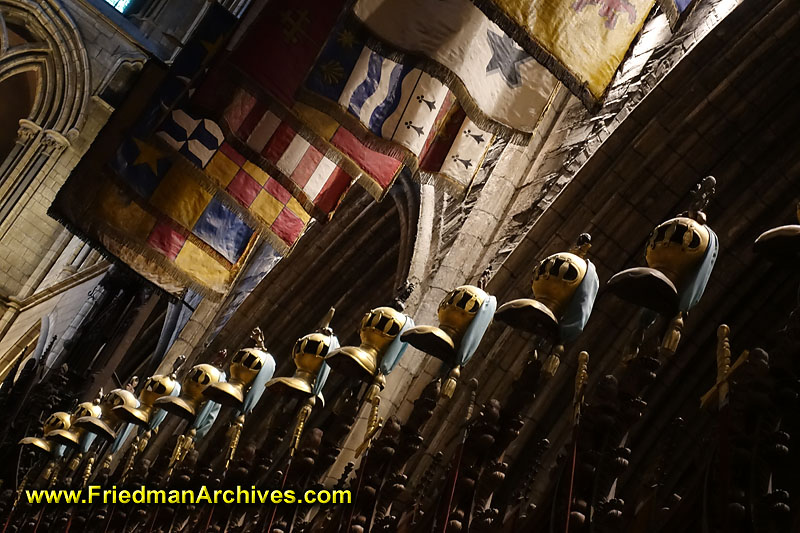 church,religion,knights,soldiers,helmets,banners,religious,saint,patrick,dublin,ireland,tourist,attraction,